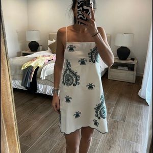Zara Embroidered mini dress